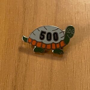 Green and Orange Turtle Pet Pin - 500 Design
